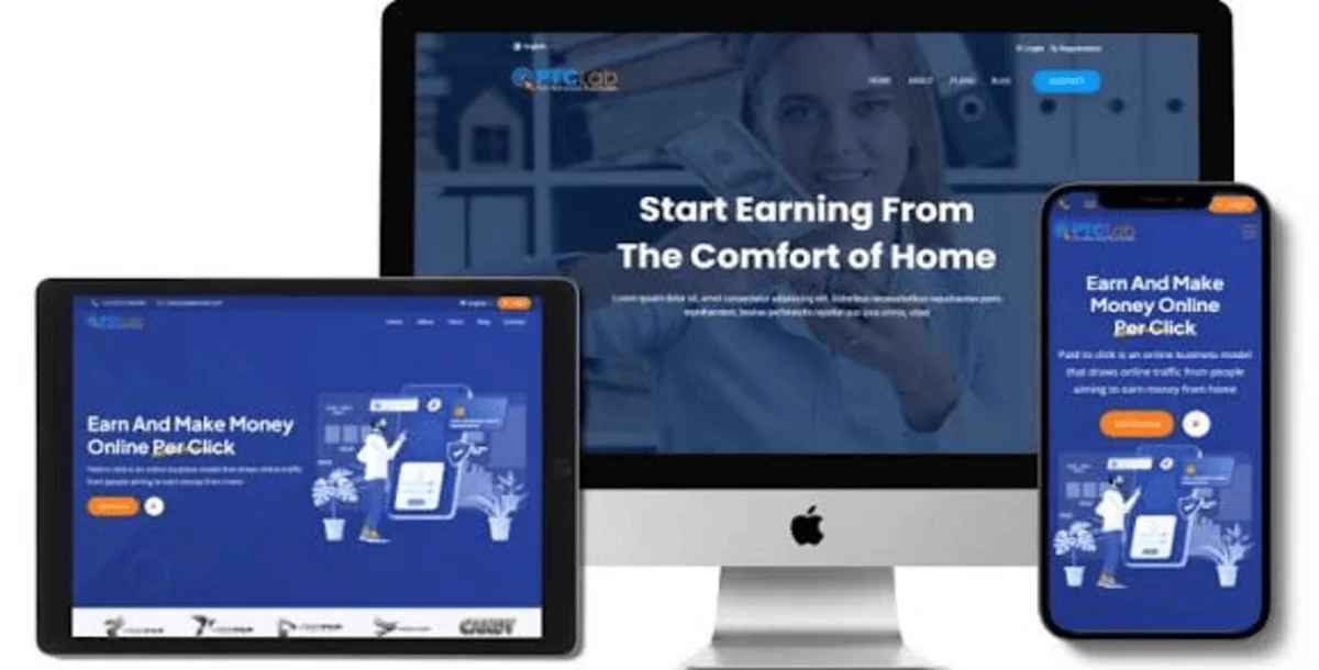 PTC Lab, click to Earn, task complit, moicro job Etc
